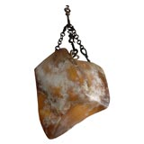 Organic Form Alabaster Light Fixture