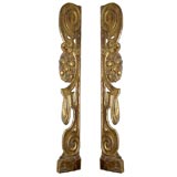 Pair Giltwood Carvings