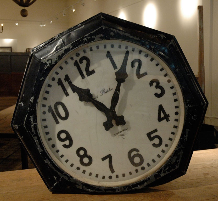 great old station clock same on both sides. The perfect found object!