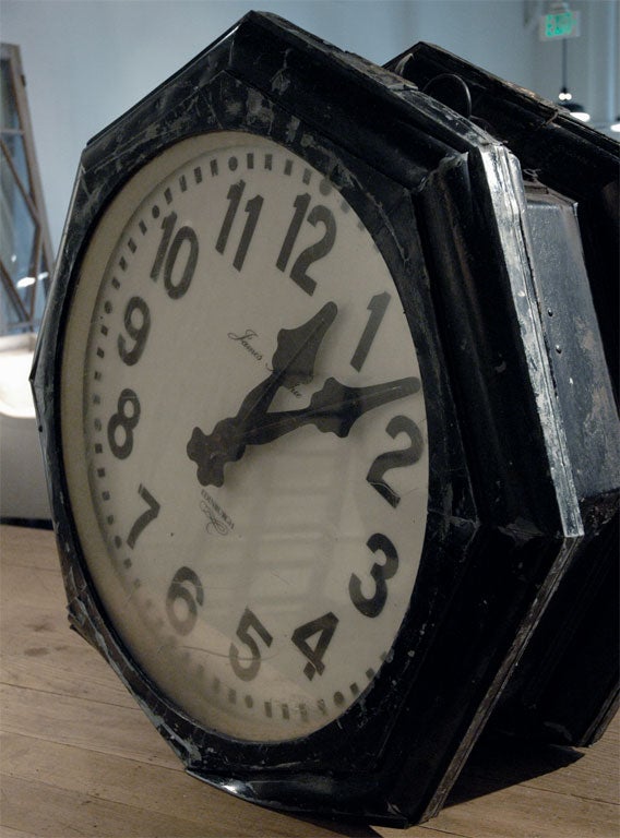 double sided station clock For Sale 2