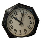 Vintage double sided station clock