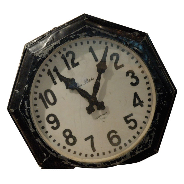 double sided station clock For Sale
