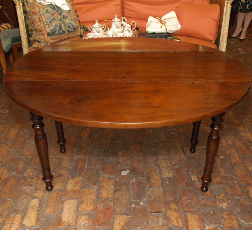 Large 19th Century French Drop Leaf Table