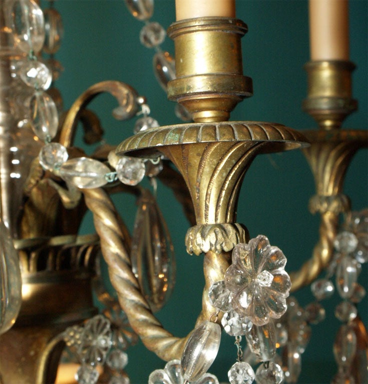 19th Century Directoire Style Crystal Chandelier 1