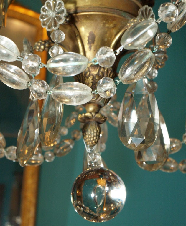 19th Century Directoire Style Crystal Chandelier 2