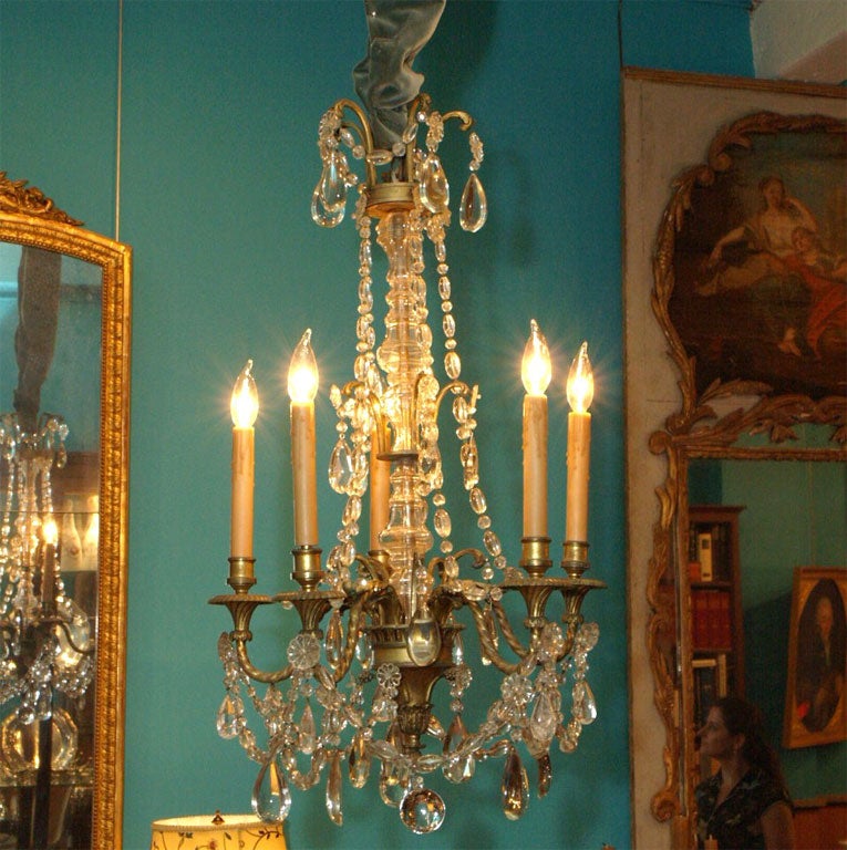 19th Century Directoire Style Crystal Chandelier 6