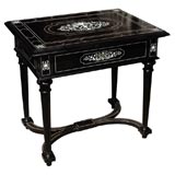 Ebonized Inlaid Table