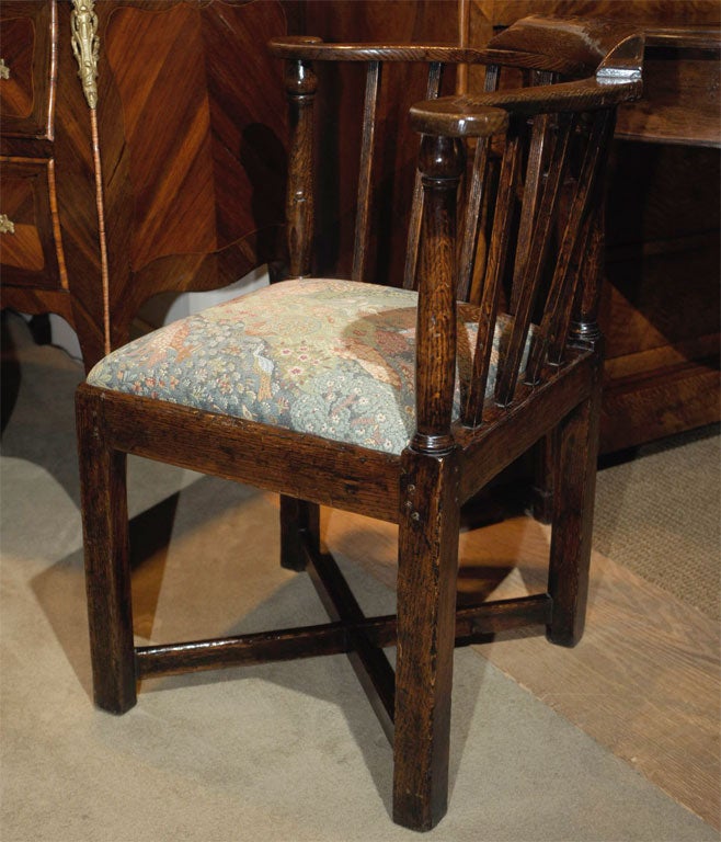 Oak  / Elm Corner Chair 3