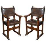Two Similar Baroque Armchairs