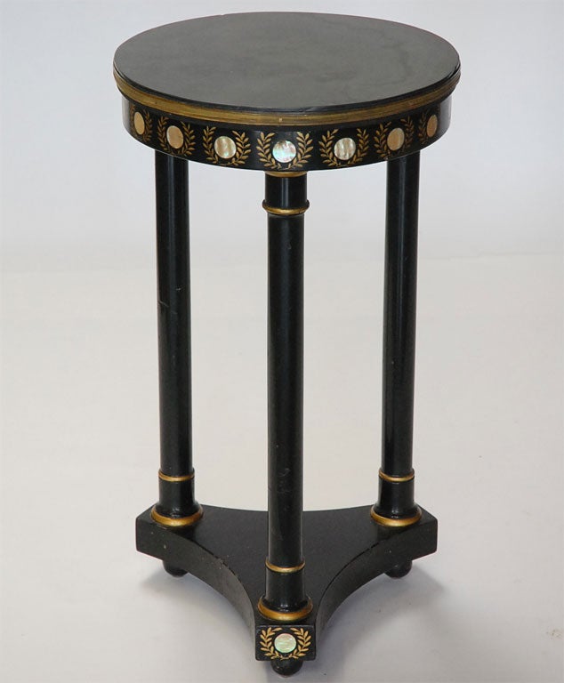 Black Lacquer Side Table