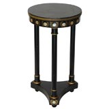 Antique Black Lacquer Side Table