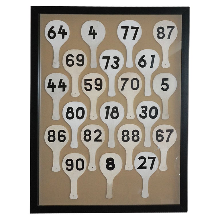 Framed 1960's Action Paddles from Canada
