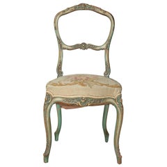 A Belle Époque Painted Boudior Chair