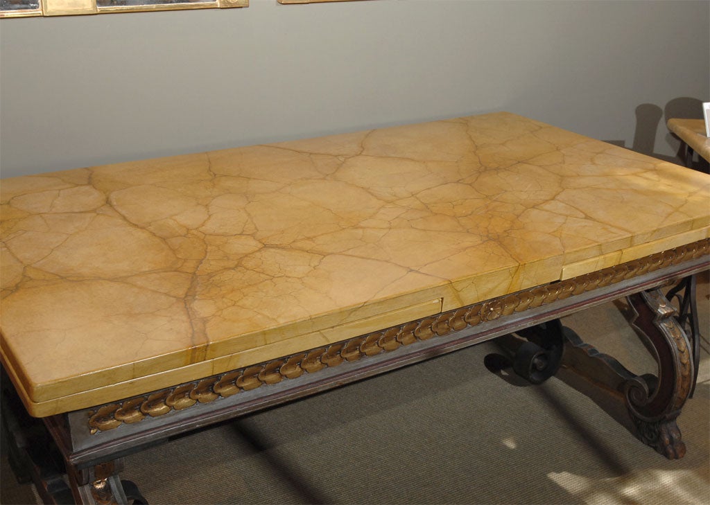 A Dramatic Italian Baroque Style Refectory Extension Table