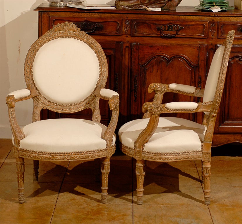 Pair of Late 19th Century French Ram's Head Arm Chairs 3