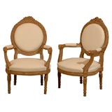 Pair of Late 19th Century French Ram's Head Arm Chairs