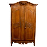 Beautifully carved walnut provencal armoire c.1730 kissing dove