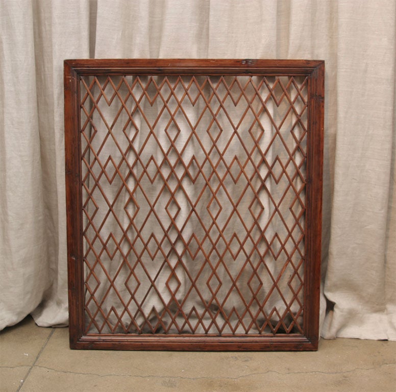 Chinese Lattice Window Panel.