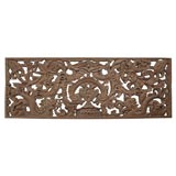 Wood carved panel.