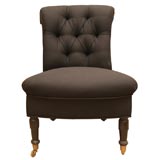 Tufted Back Slipper Chair