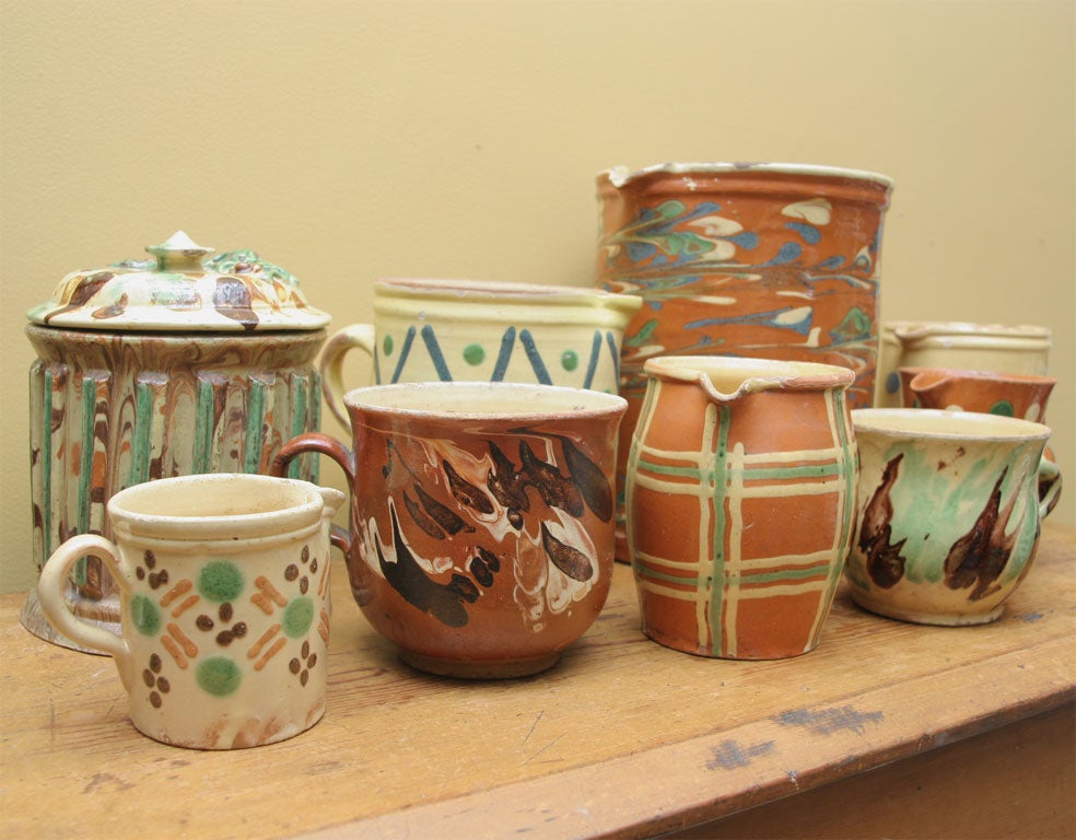 20th Century Jaspe pottery