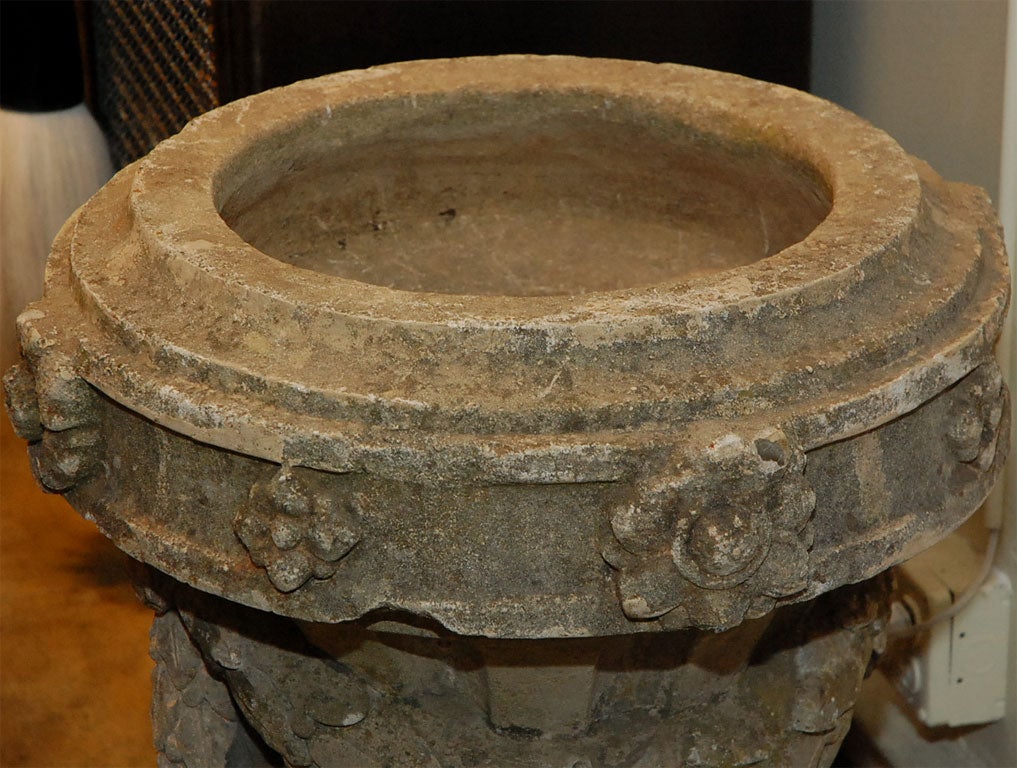 Neoclassical Revival Cement Urn For Sale 1