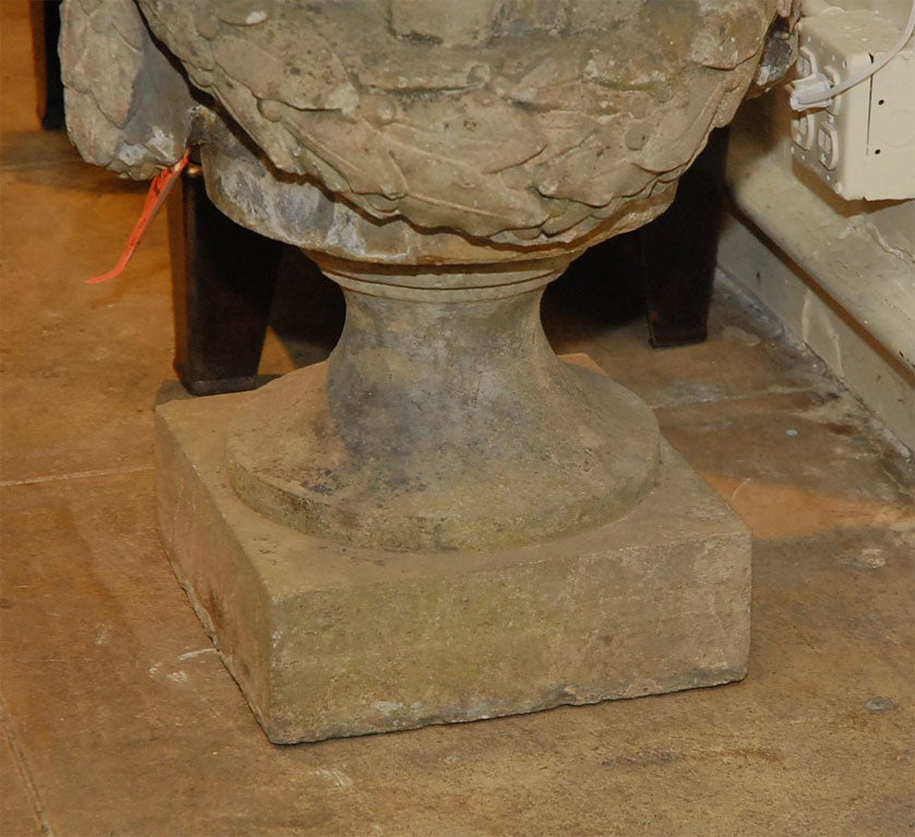 Neoclassical Revival Cement Urn For Sale 3