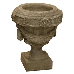 Neoclassical Revival Cement Urn
