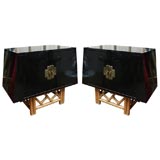 Pair of Asian style End Tables