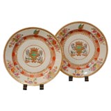 Chinese Export Porcelain Armorial Plates