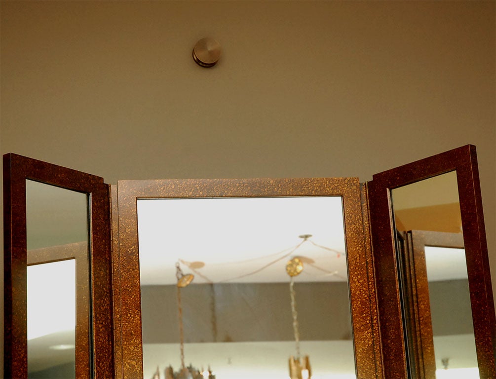 three panel tortoise finished floor mirror at 1stdibs three panel tortoise finished floor mirror at 1stdibs