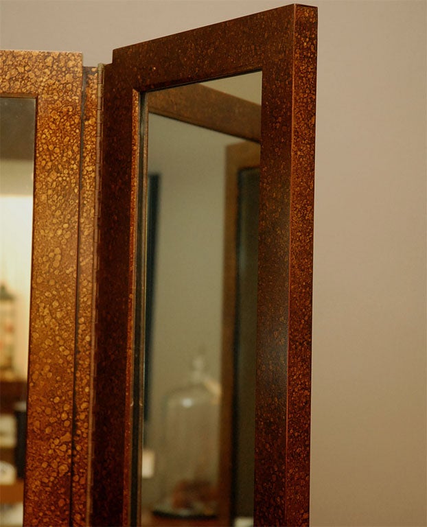 three panel tortoise finished floor mirror at 1stdibs three panel tortoise finished floor mirror at 1stdibs
