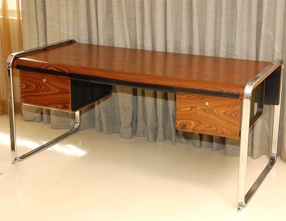 American Exotic Wood Desk for Herman Miller