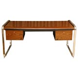 Vintage Exotic Wood Desk for Herman Miller