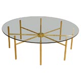 Brass Radial Coffee Table By Lawson-Fenning