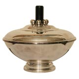 Elegant French Art Deco Covered Compote