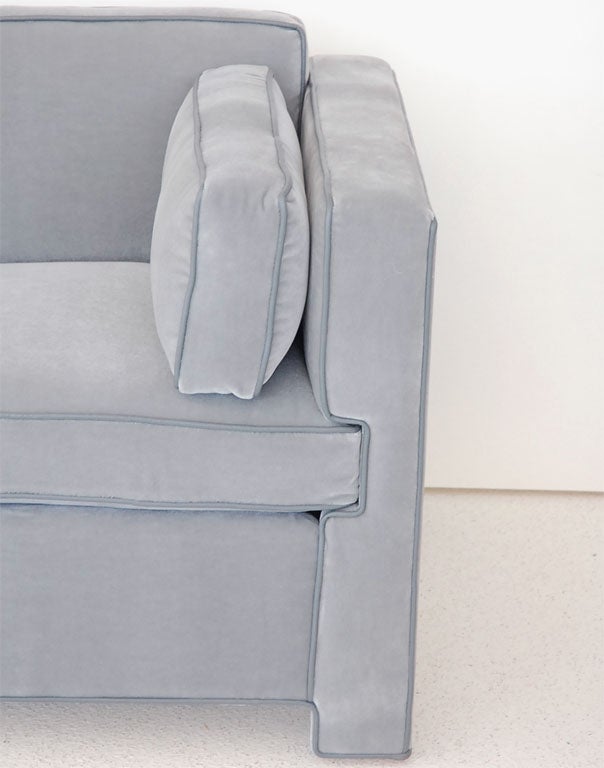 single cushion leather couch