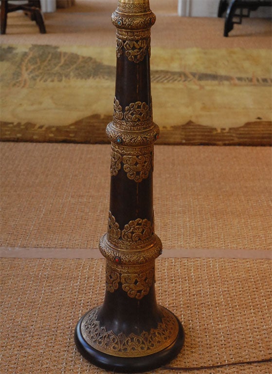 Tibetan Monk's Trumpet Floor Lamp 1