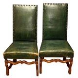 8249  A PAIR OF "OS DU MOUTON" CHAIRS, C 1700