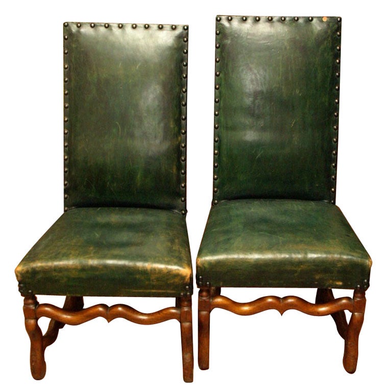 8249  A PAIR OF "OS DU MOUTON" CHAIRS, C 1700