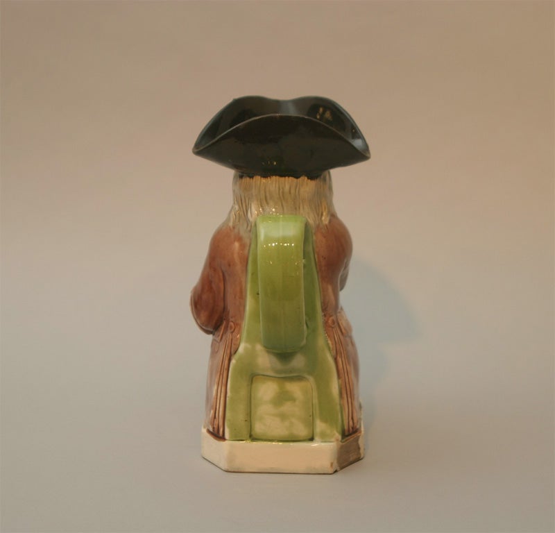 18th Century and Earlier English Pottery Toby Jug For Sale