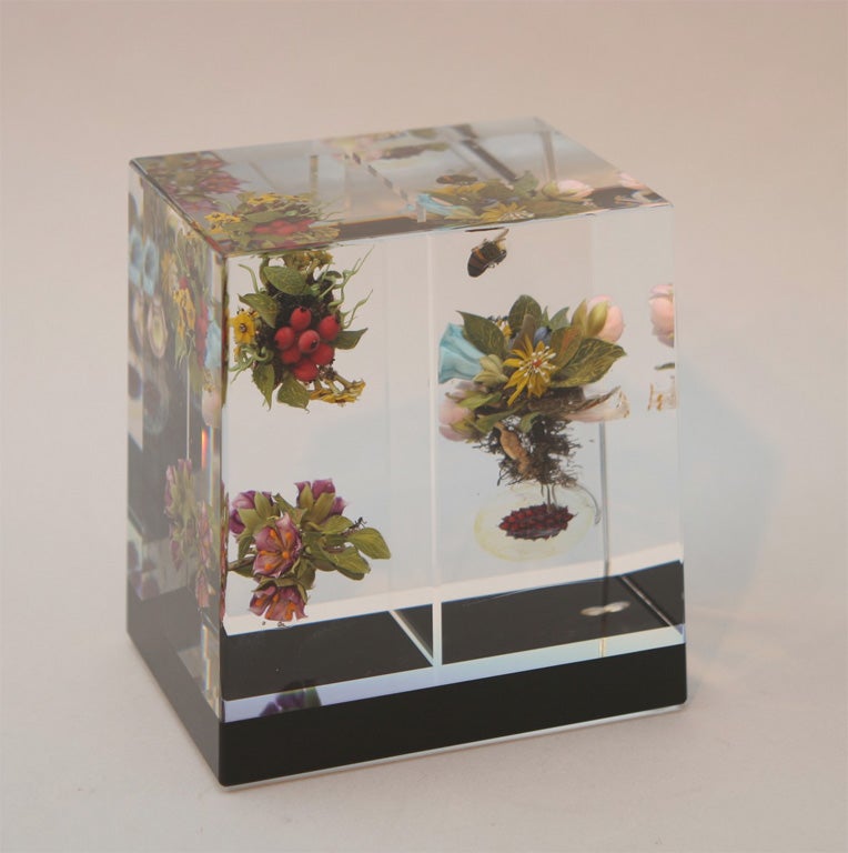 Paul Stankard  Floral Diptych For Sale 2