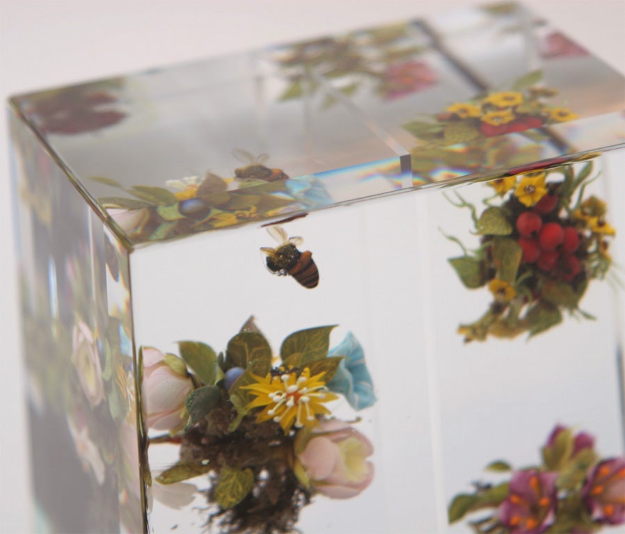 Paul Stankard  Floral Diptych For Sale 4