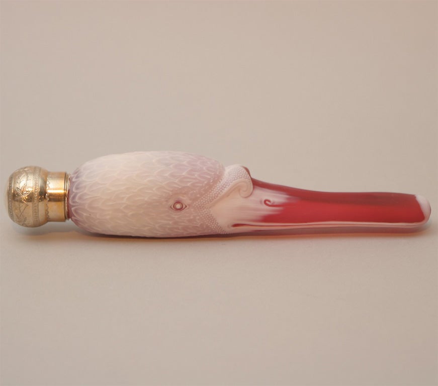 Thomas Webb & Sons Swan'h Head Perfume Bottle