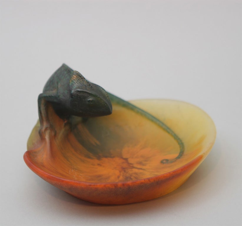 Cendrier Almeric Walter Pate-de-verre Excellent état à New York, NY