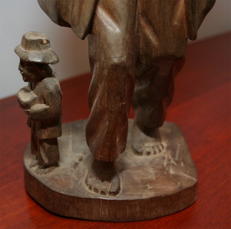 Mahogany Carving of Vagabond 1