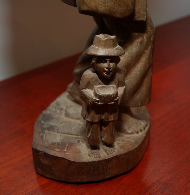 Mahogany Carving of Vagabond 2