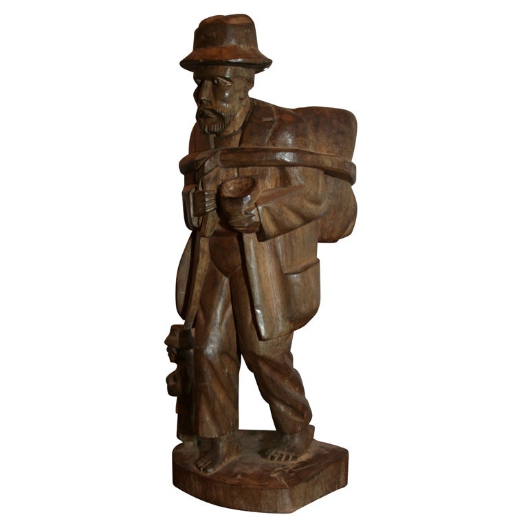 Mahogany Carving of Vagabond