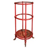 Red Painted Cast Iron Umbrella Stand Red Painted Cast Iron Umbrella Stand