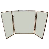 Glass and Chrome Fire Screen